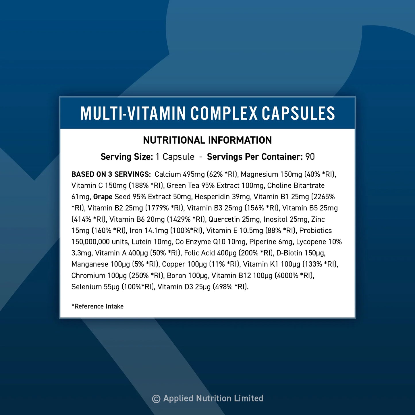Applied Nutrition VITALITY Multi-Vitamin Complex
