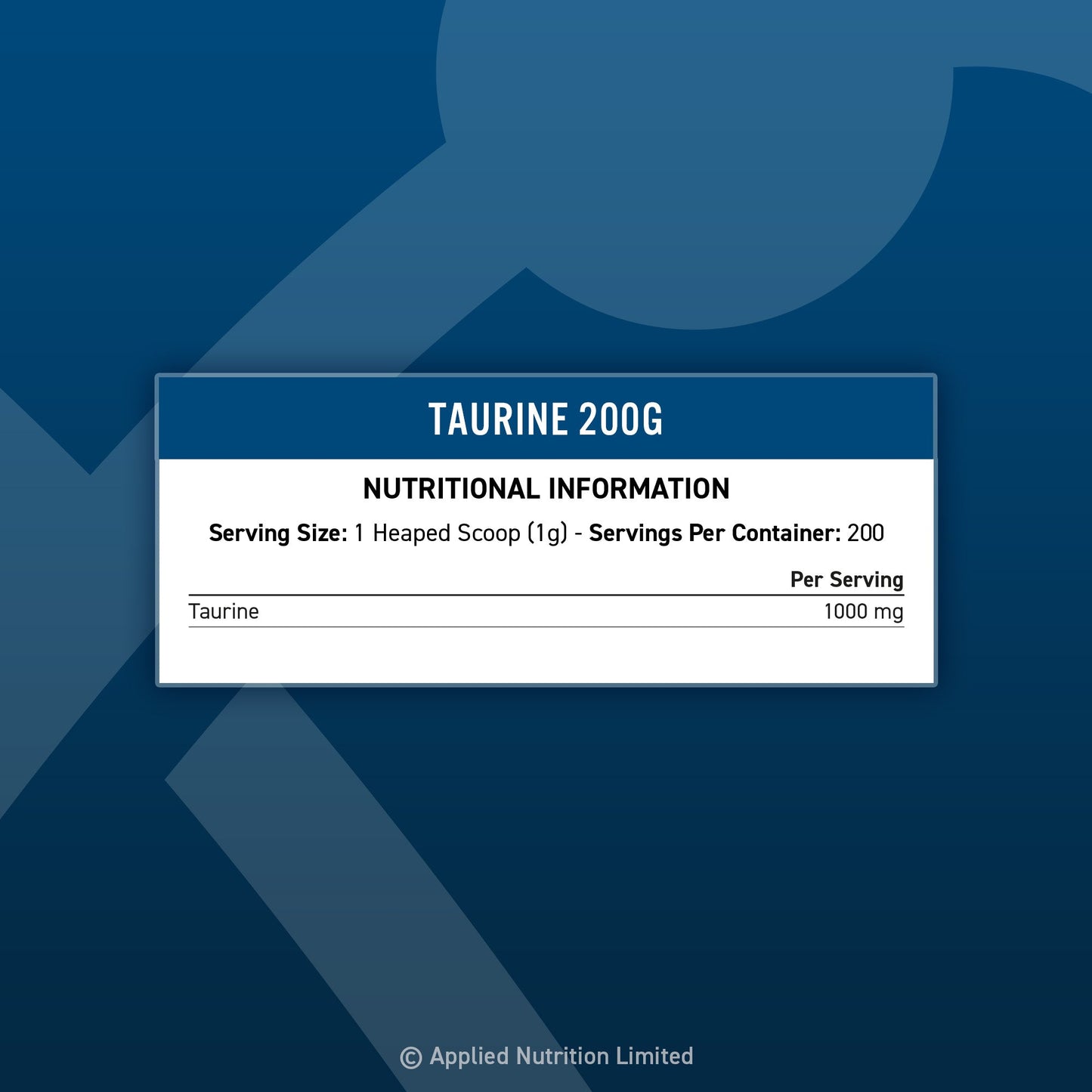 Applied Nutrition Taurine