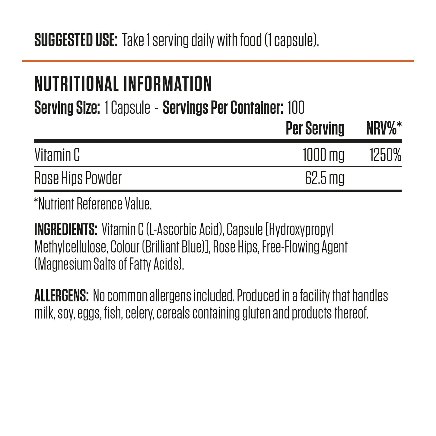 Applied Nutrition VITALITY - Vitamin C 1000MG & Rose Hips